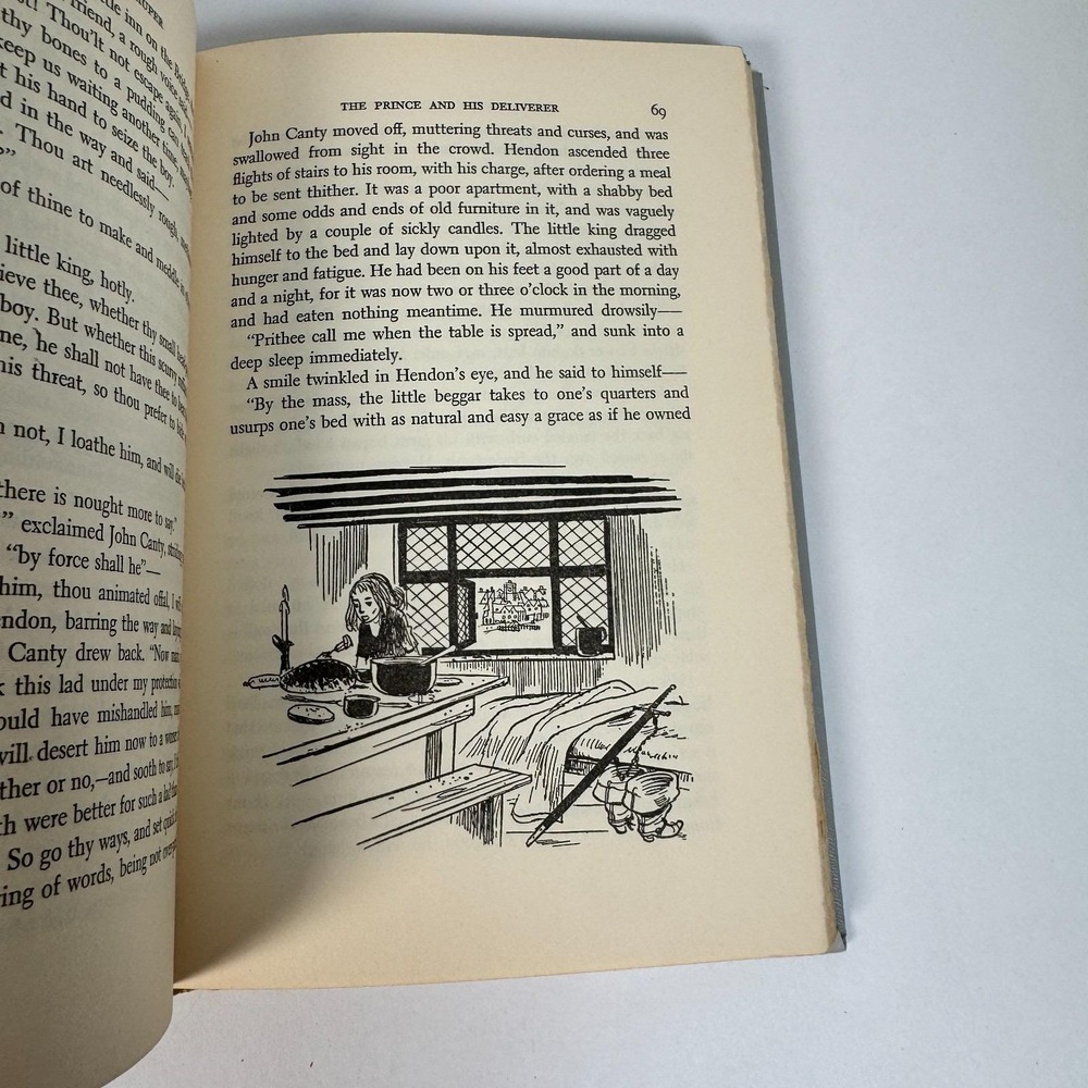 The Prince and the Pauper Mark Twain Junior Deluxe Editions Hardcover Book 1954 - Picture 8 of 10